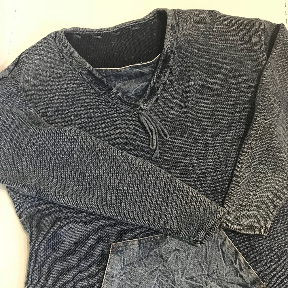 COPY - Acid wash and fabric pullover no size Vintage